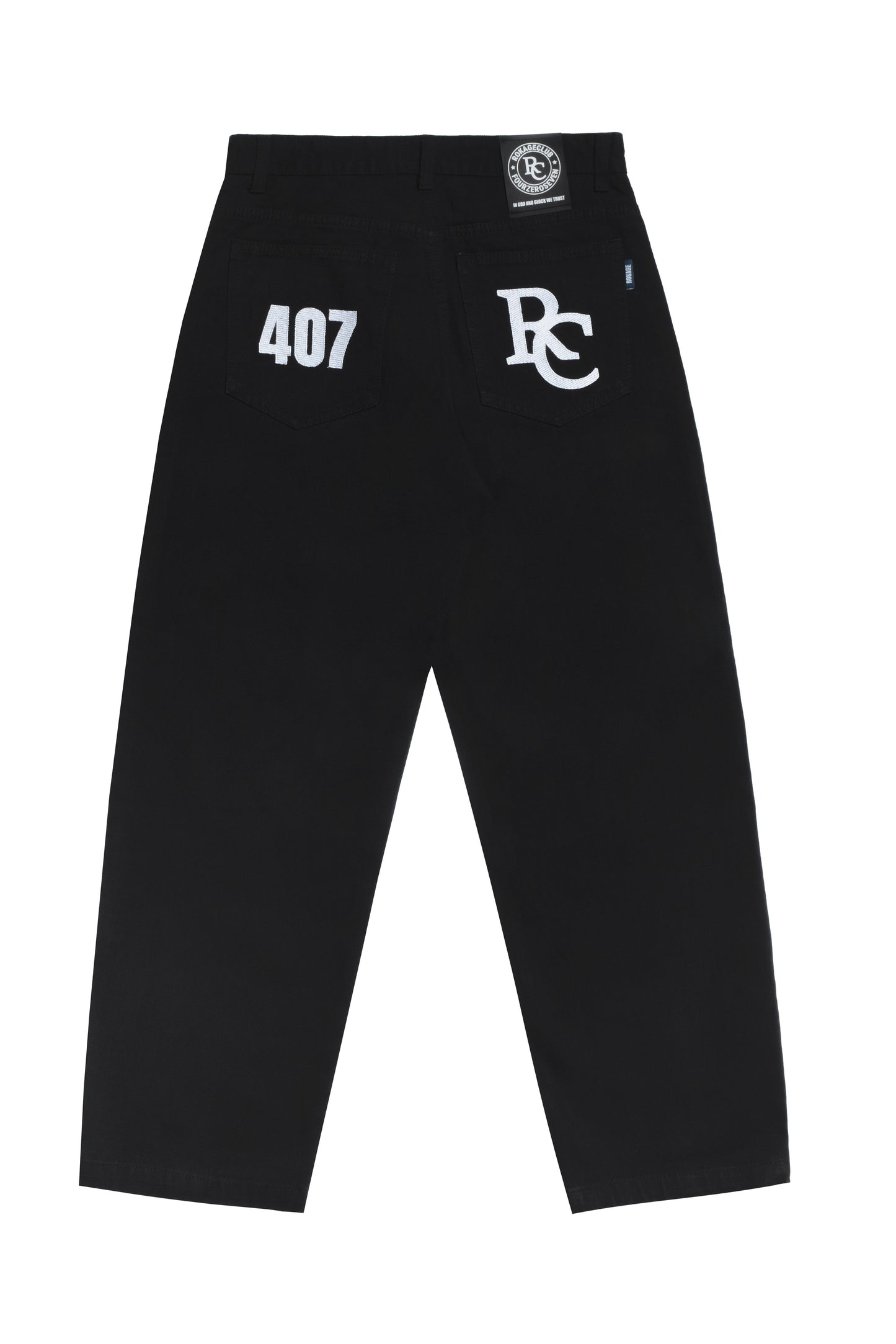IN GOD WE TRUST 407RC BLACK JEANS