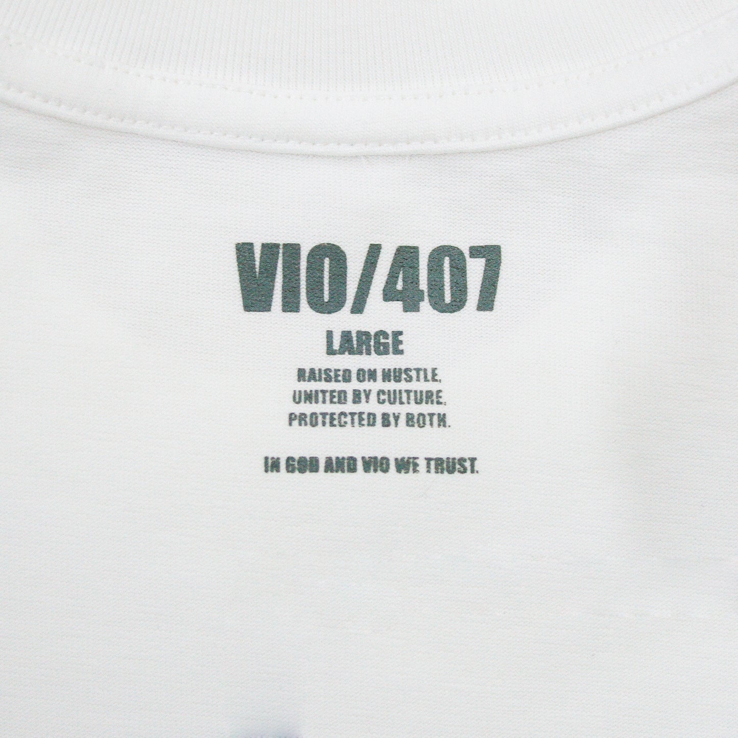 407VIO WHITE CLASSIC TEE